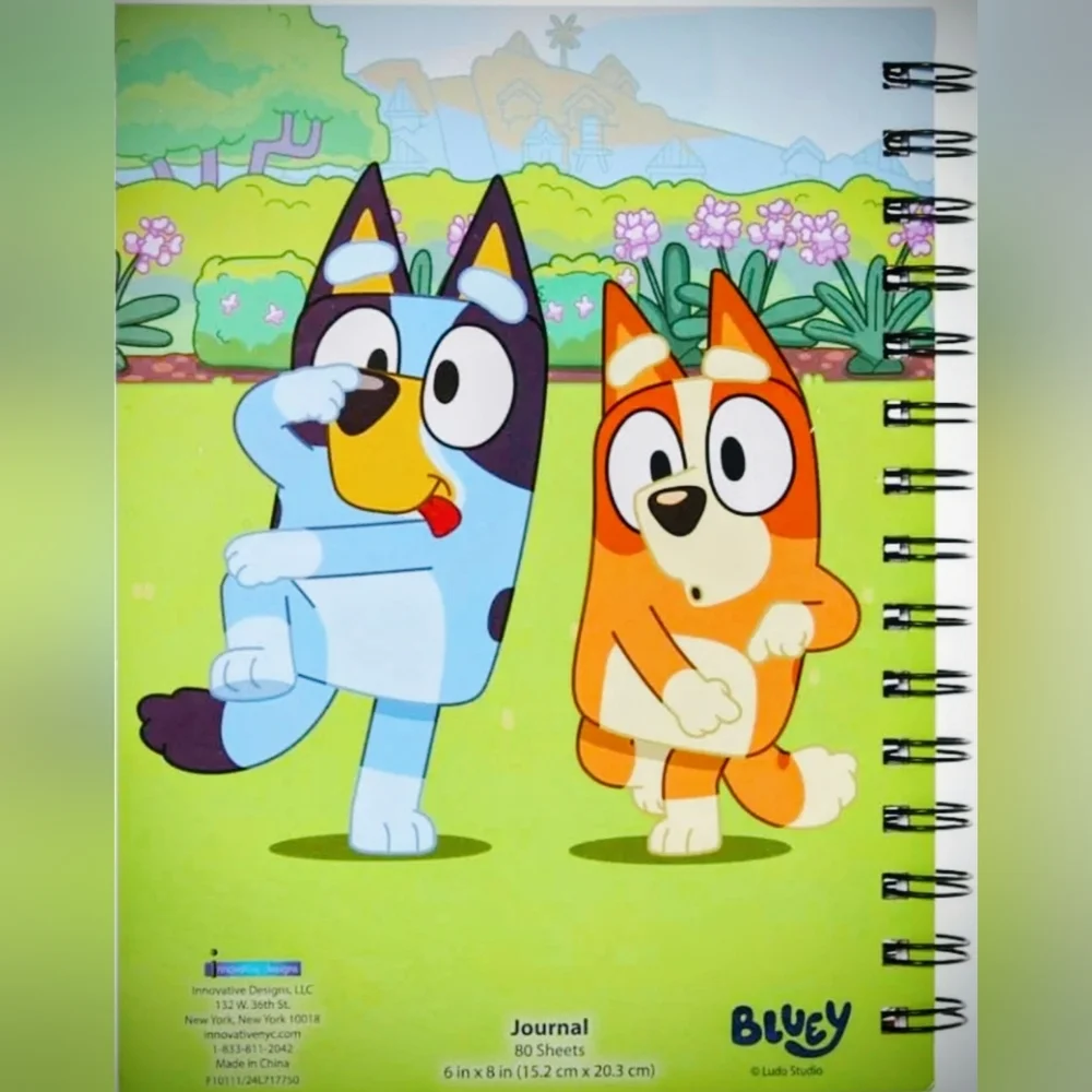 Bluey Gel Pens & Journal School Gift Set - Blue, Orange, White